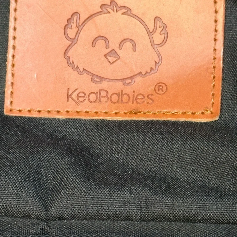 KeaBabies Black Diaper Bag Backpack Large